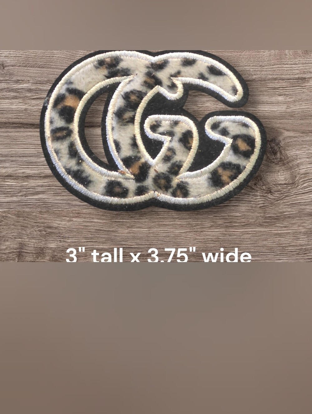 Luxury Fashion Chenille Animal Print Iron on Patch 3.75"